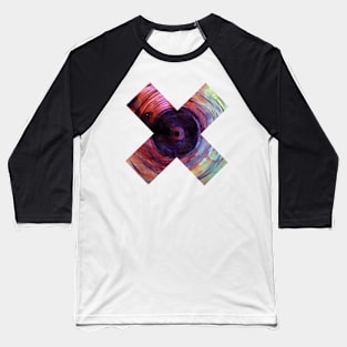 Dancing Colours Cool Watercolor on silk Pattern Gift Design Baseball T-Shirt